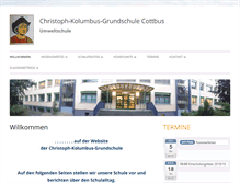 Tablet Screenshot of kolumbus-grundschule.de